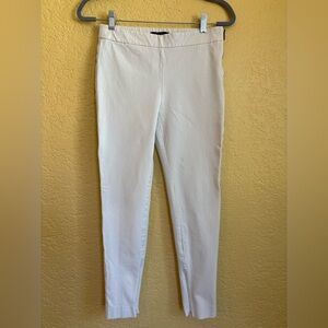 Cream Slim Fit Pants